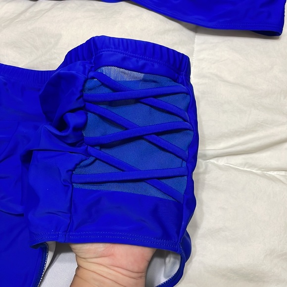 Bright Blue Plus size high waist bikini 👙 18w 20 sexy yet supporting! - Picture 3 of 8